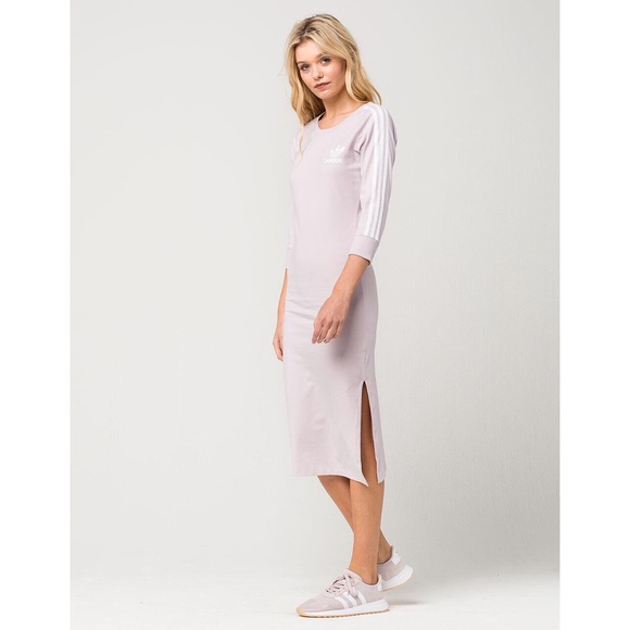 adidas Dresses & Skirts - Adidas 3 Stripes Midi Dress